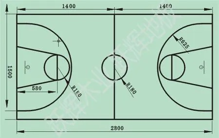 篮球场地标准尺寸图片简易图（轻松搞定篮球场地规划）-第3张图片-www.211178.com_果博福布斯